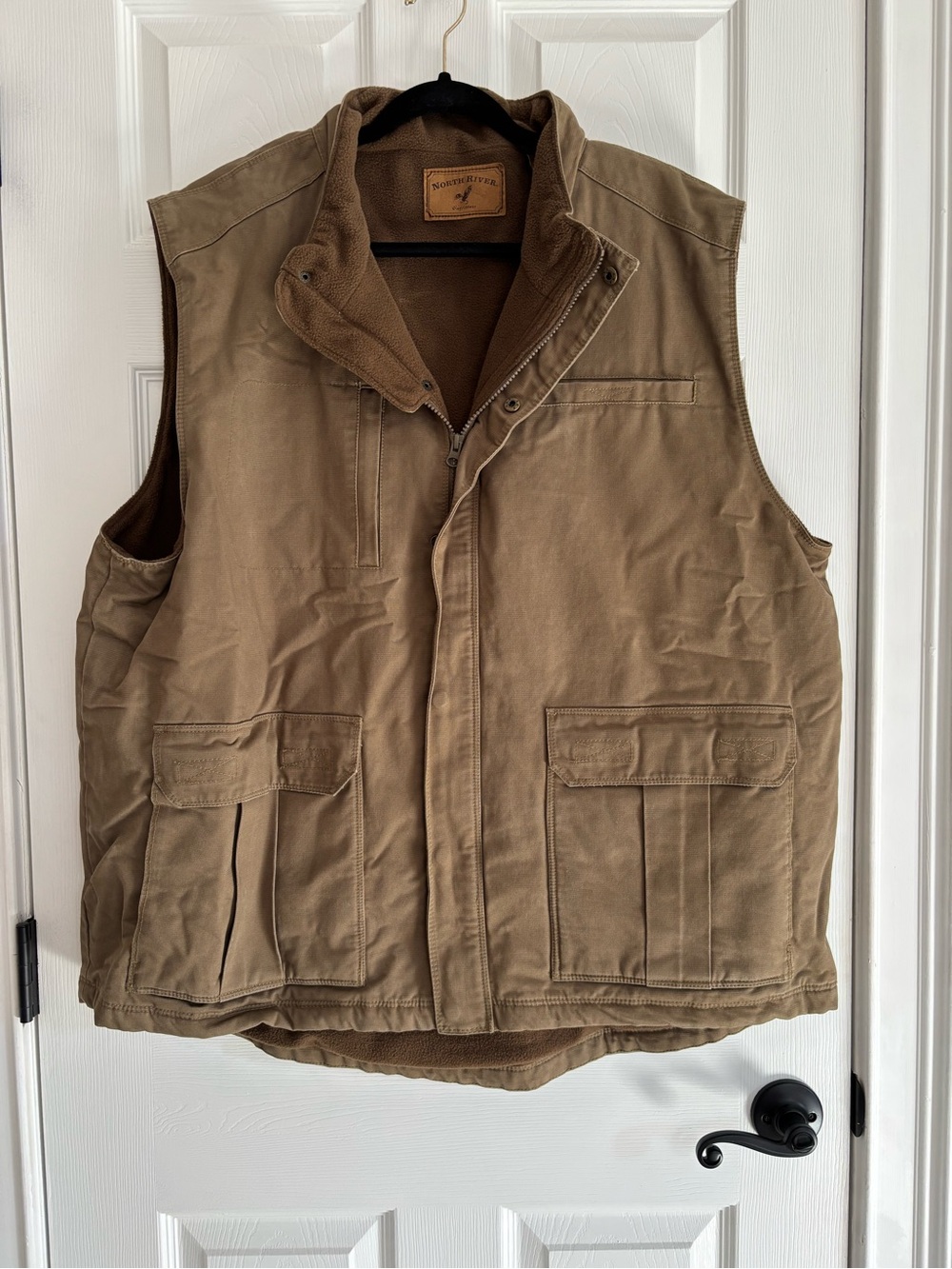 North River Outfitters Tan Quilted Utility Vest - Men's